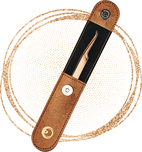 פינצטה הרחבה -DLUX NEWEST ROSE GOLD 01 פינצטה הרחבה -DLUX NEWEST ROSE GOLD 01