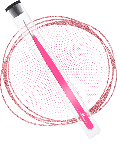 פינצטה הרחבה -DLUX HOT PINK 11 פינצטה הרחבה -DLUX HOT PINK 11